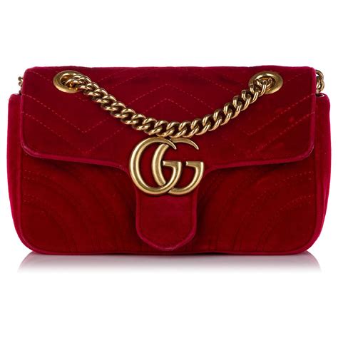 gucci tasche rot samt|gucci damen handtaschen.